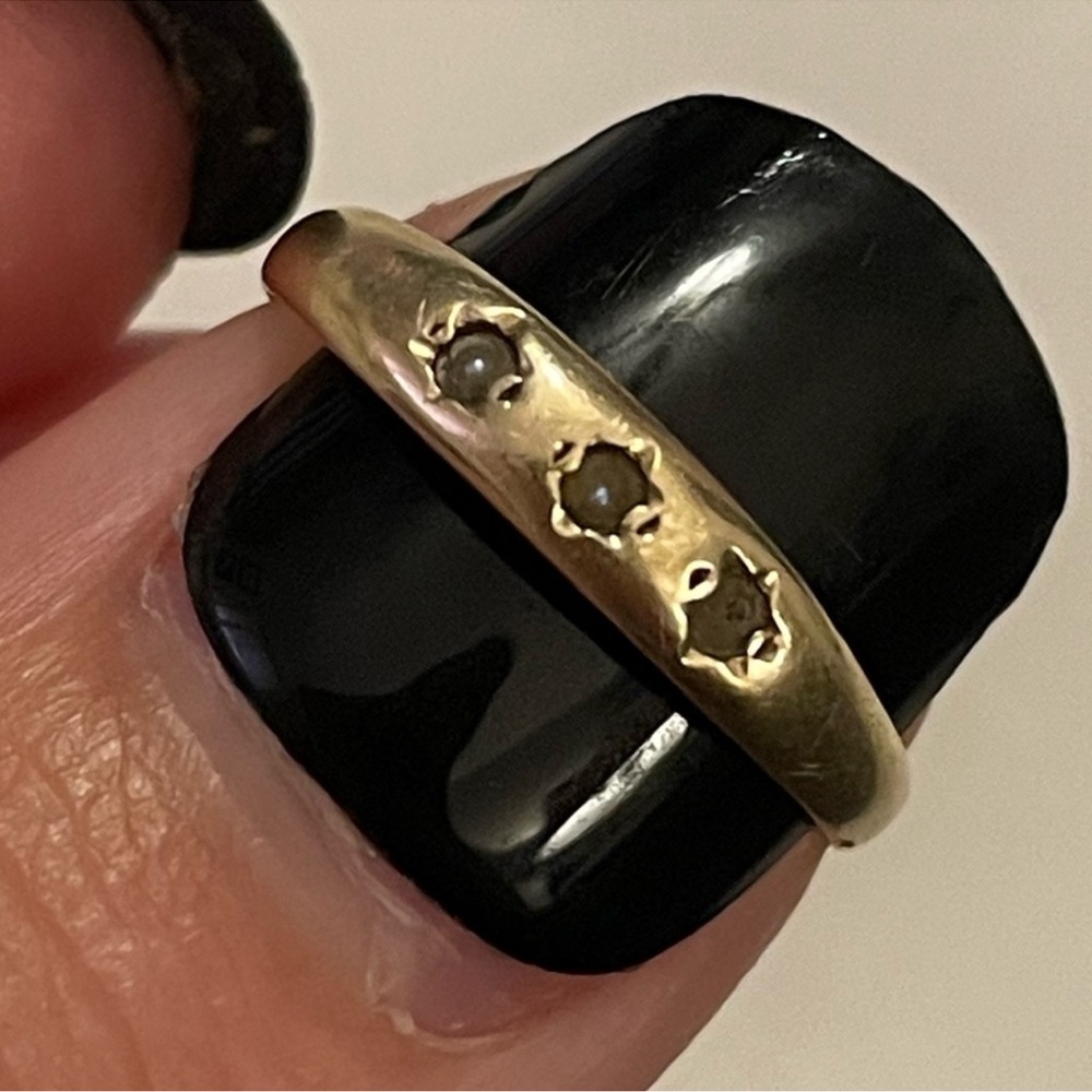 10k yellow gold gypsy ring size 3